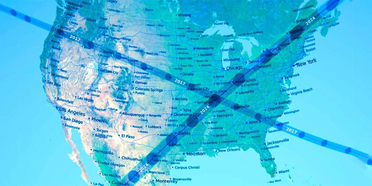 X Marks the Spot in the April 8th Eclipse