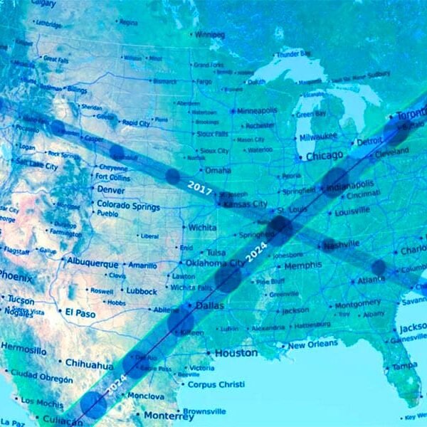 X Marks the Spot in the April 8th Eclipse