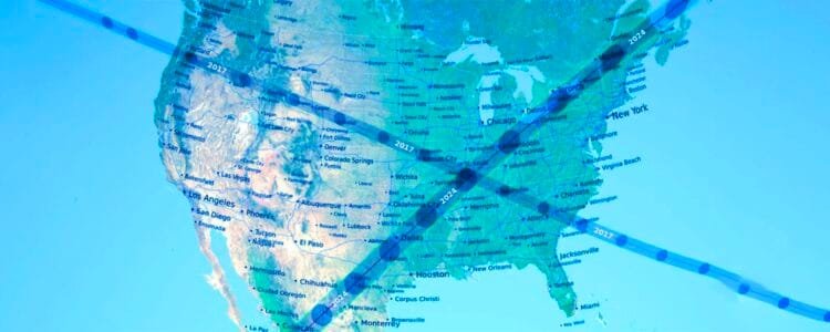 X Marks the Spot in the April 8th Eclipse